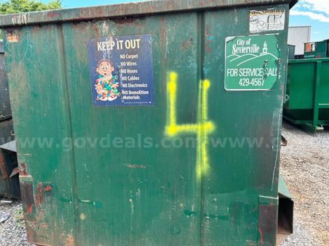 1 Lot of (5) Metal Dumpsters - LOT 4 - Total of (5) Sold in One Auction