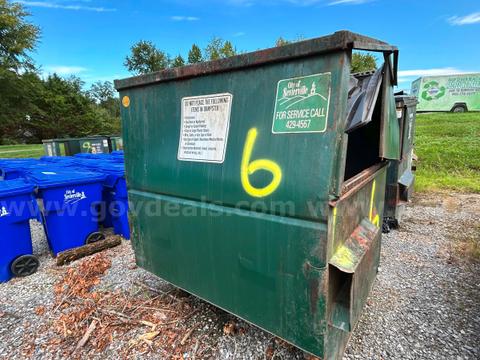 1 Lot of (3) Metal Dumpsters - LOT 6 - Total of (3) Sold in One Auction