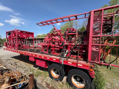 Transcraft Float Trailer w/Texas Oil Tools R16 Assist, BOP Stack & Snubbing Unit
