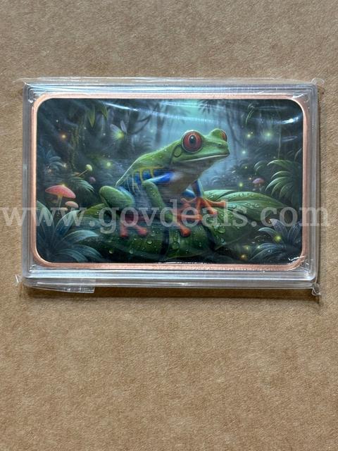 5oz. .999 copper Frog
