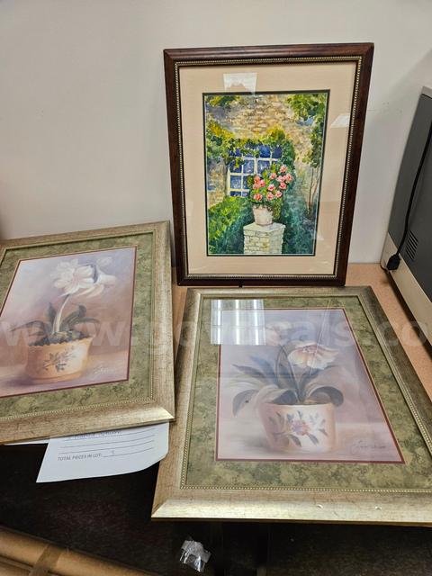 3 Framed Art Pieces