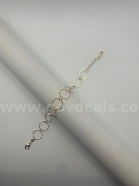 Beautiful, Ladies, 24k Gold, 8-91/2  Circle Bracelet Read ⬇️