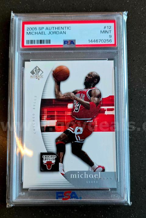 2005 SP AUTHENTIC MICHAEL JORDAN PSA GRADED 9