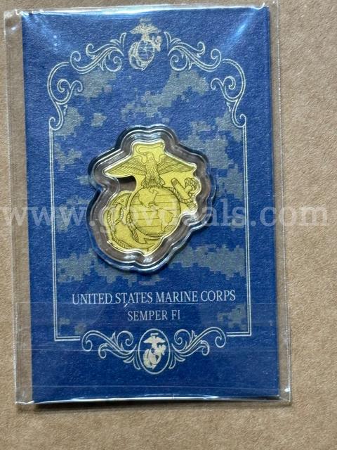 1/1000oz. .999 Gold Semper FI