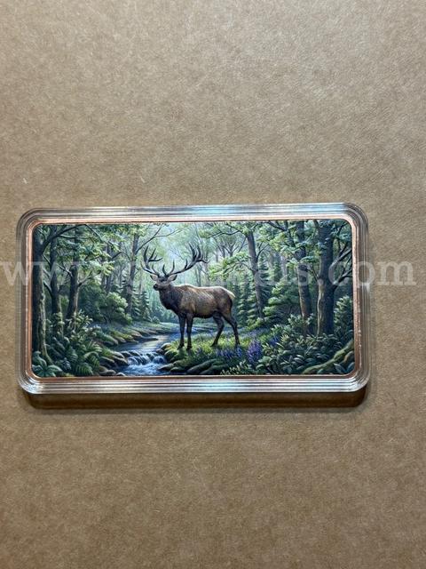 10oz. .999 copper Elk