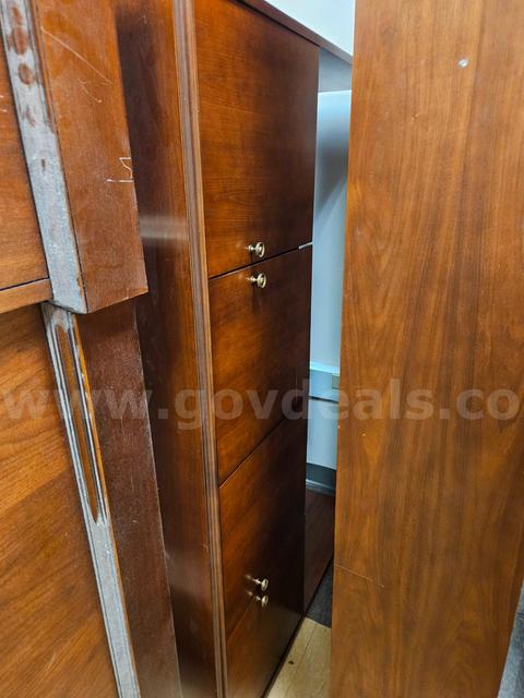 6 Pieces of Desk with Bookcase