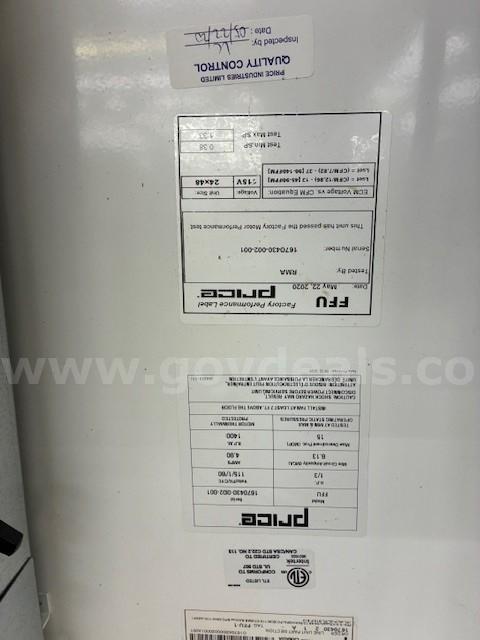 PRICE AIR HANDLERS QTY-14