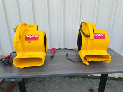 Lot of 2x Commercial Grade Dayton 30EK66 Air Mover Fan
