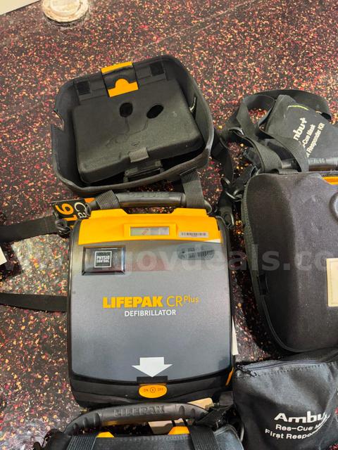 Lifepak Defibrillator LOT of 5 - government surplus lot currently bid at $1 in Humble, TX