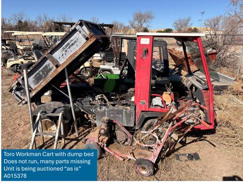Toro Workman Cart with dump bed