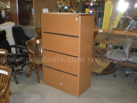 4 Drawer Faux Wood Lateral File Cabinet