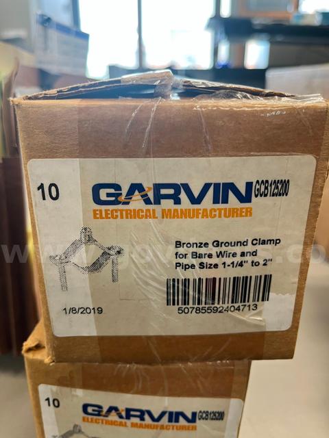 Bronze ground clamps for bare wire 1 1/4"-2"