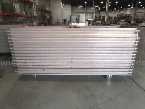 15 Folding Tables on Rack (C)