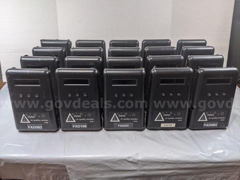 Lot of 20 - Dylos DC1700 Laser Particle Counter Indoor Air Quality Monitor