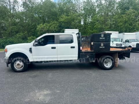 2022 FORD F350 CHASSIS, 4X4, WITH KNAPEIDE 5TH WHEEL FLATBED