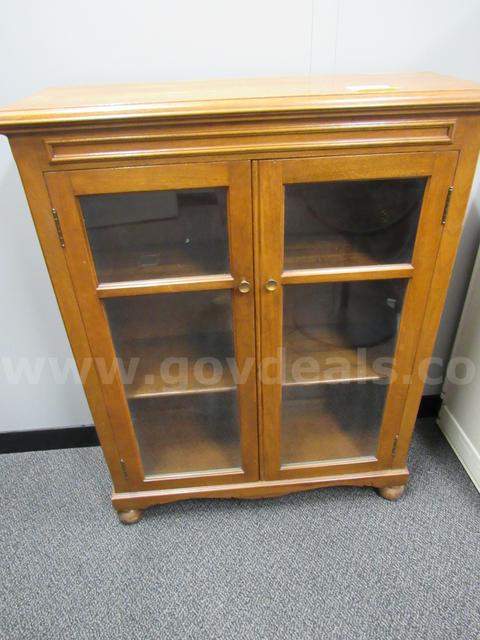 Wooden Display Case & Footrest