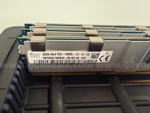 Lot of 128 SK hynix 32GB DDR3 ECC Registered Server Memory PC3-14900L HMT84GL7AMR4C-RD