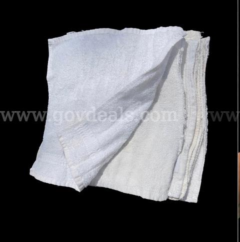 25 Dozen (300 Rags) 12x12 Terry Cloth Rags - Bleached/Sanitized