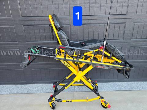 3 Stryker Power Pro XT Stretchers and 2 Stryker Evacuation Stair Chairs