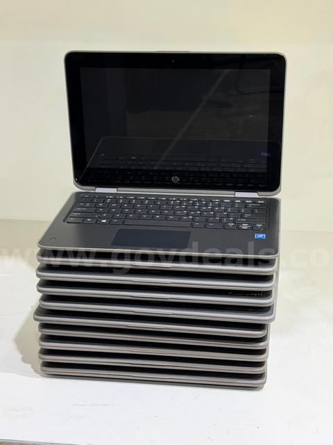 Lot of 10 HP ProBook x360 11 G3 Celeron 4GB RAM 128GB Touchscreen Win 11
