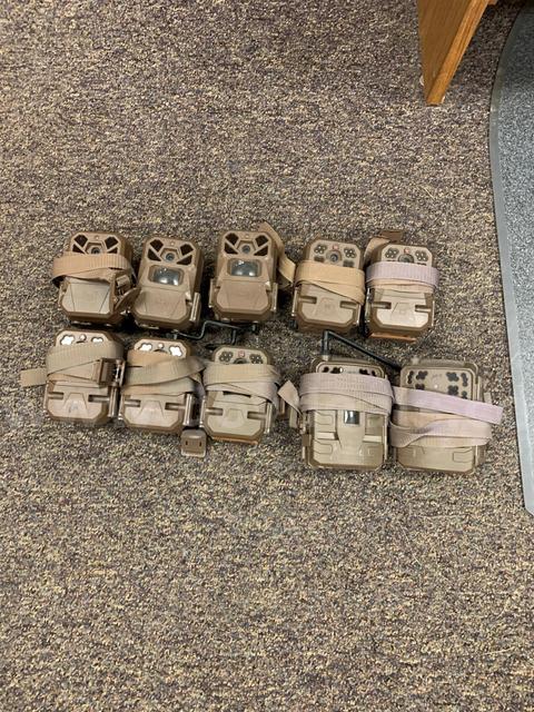 approx. 10  Moultree trail cameras, Lot 12 (DNR Mississinewa Lake State Park)