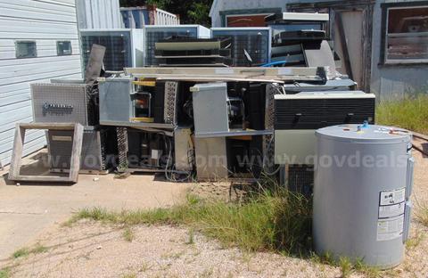 Salvage Lot: 7 Maytag Washers, Approx. 30 AC/Heat Pumps & Misc. Scrap
