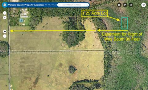 1.25 Acre Volusia County Florida No Reserve!