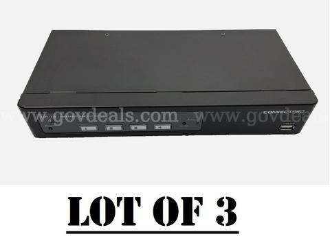 Lot of 3 - Connectpro UR-14 Master-IT 4-Port Device External USB KVM Switch