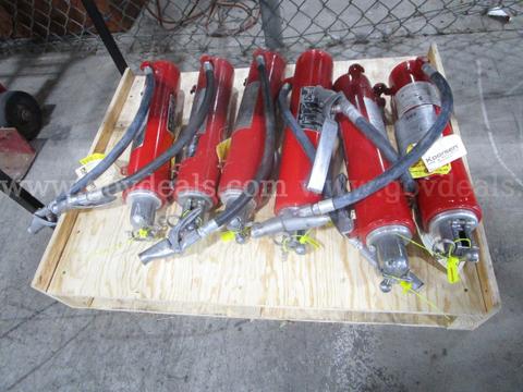 6 Fire Extinguishers (J)