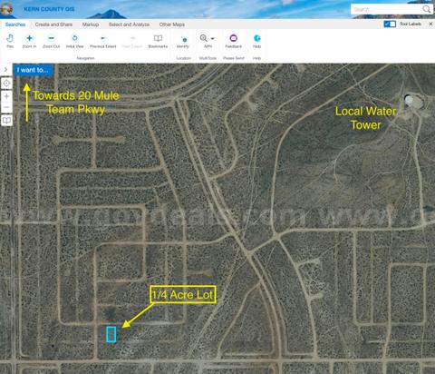 1/4 Acre Lot Kern County California