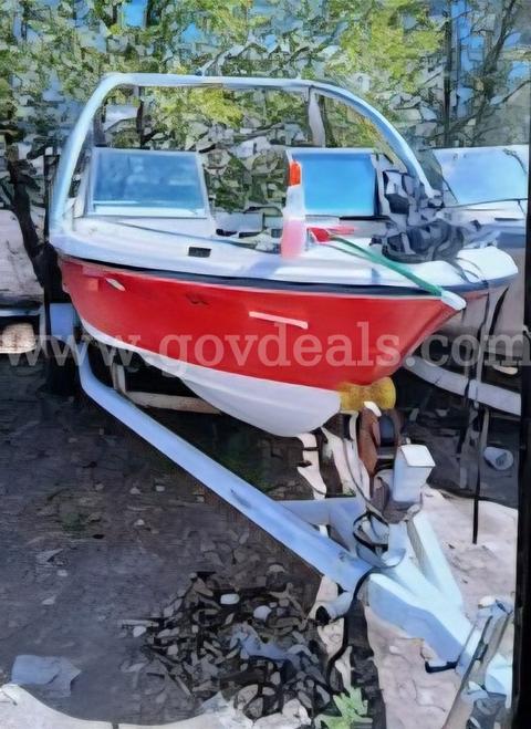 1977 Silverline boat and trailer.