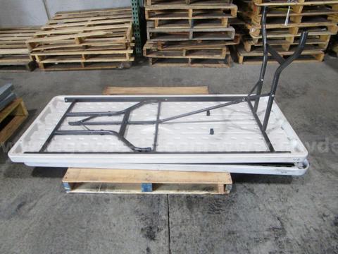 2 Folding Tables (C) - government surplus lot currently bid at $1 in Indianapolis, IN