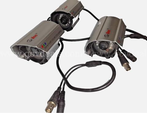 Lot of 3 - Q-See QD28414W Outdoor Day & Night Vision Color CCD Camera