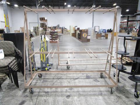 Folding Chair Rack (G) - government surplus lot currently bid at $1 in Indianapolis, IN