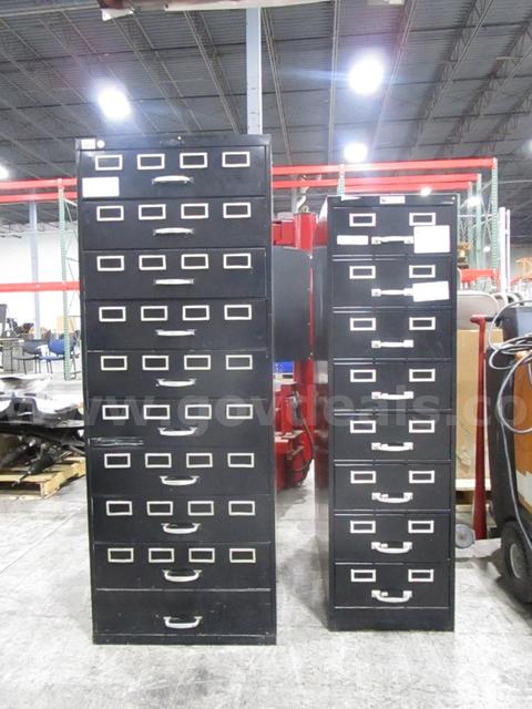 2 Card File Cabinets (H)
