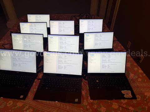 Lot of 10 Dell 9360 XPS 13 inch Laptops with Bluetooth and Touchscreen