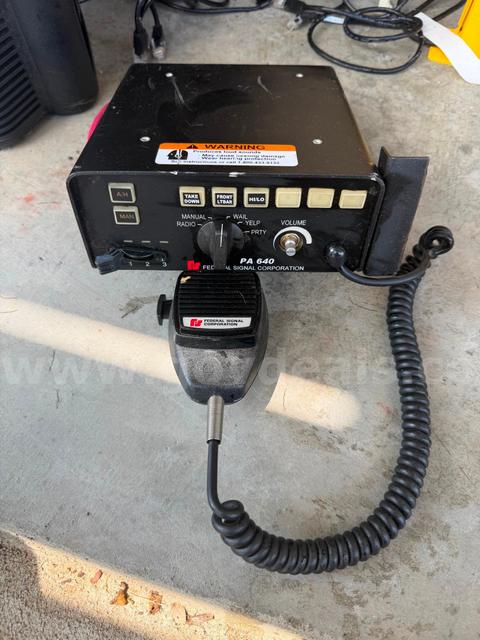 Federal Signal PA640 640000 Electronic Siren Light Control 12VDC 100W Series B Ship only