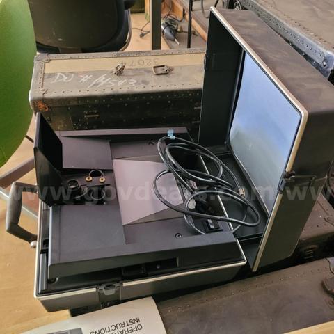 Vintage Informant II, a portable vintage microfiche and microfilm reader/projector