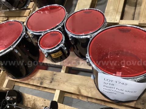 Pearl full shell marching tenors