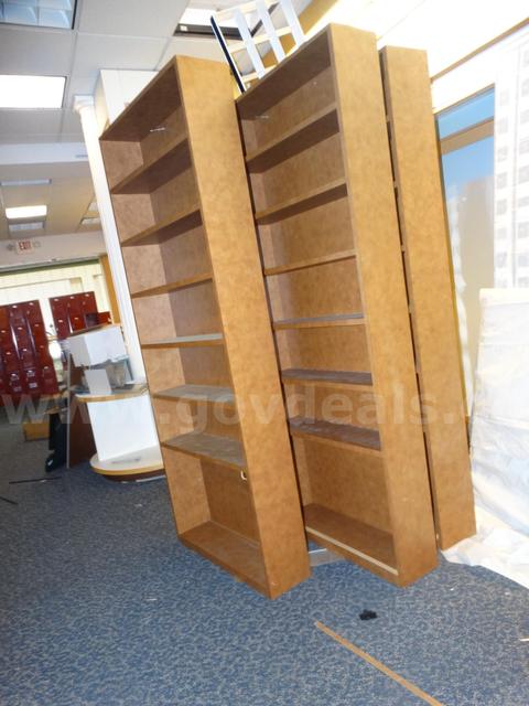 Three (3) Seven Tier Bookshelves - used