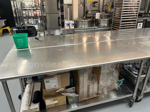 6 Foot Stainless Steel Table
