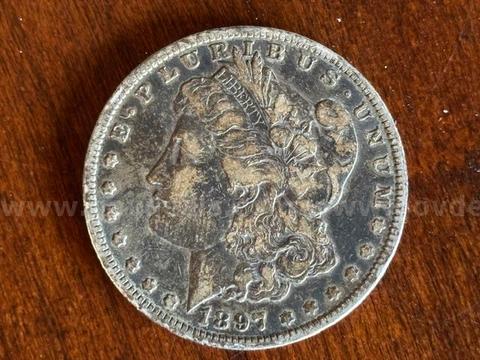 1897-O Morgan Silver Dollar New Orleans Mint Circulated 90% Silver
