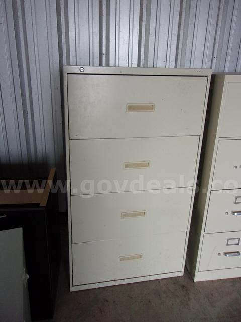 Metal File Cabinets, Miscellaneous Sizes-Lot of 4