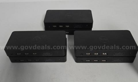 Lot of 6 Dell D3100 Ultra HD 4K USB Docking Stations