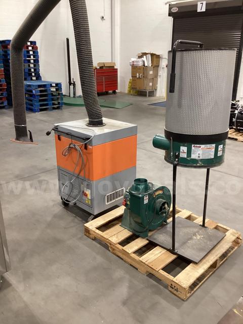 Grizzly dust collector, grizzly induction motor, and Kemper filtermaster