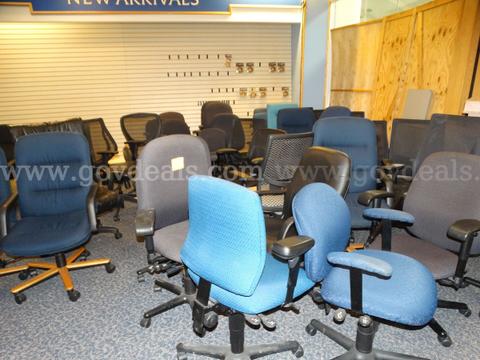 Assortment 25 Rolling Desk Chairs - Used