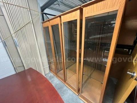 Lot of (4) Trophy Display Cases