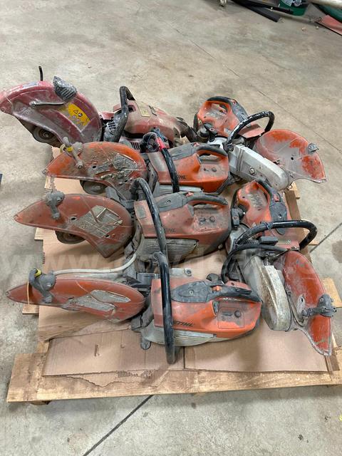 Lot of 6 Cut-Off Saws (Stihl and Hilti)