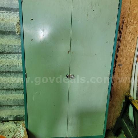 Blue-Green Cabinet and Contents