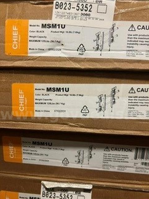 Lot of (8) 2015 Chief MSM1U Medium Fusion Micro-Adjustable Fixed Wall Mount**New
